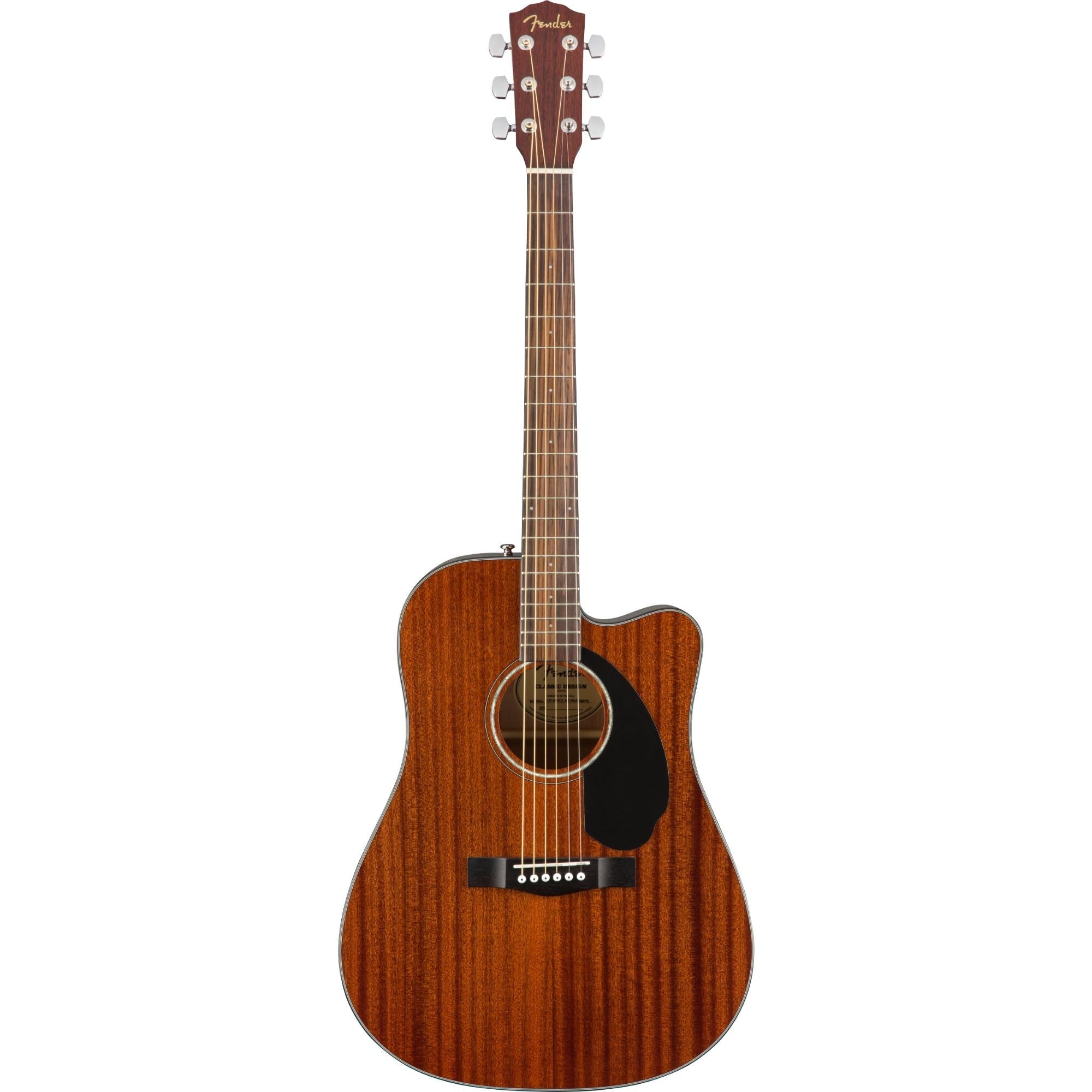 Fender CD-60SCE Acoustic-Electric Guitar, All-Mahogany