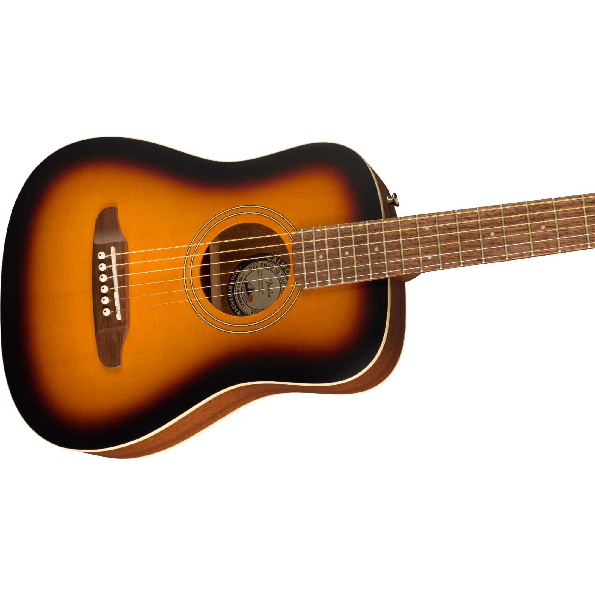Fender Redondo Mini Acoustic Guitar w/Gig Bag, Sunburst