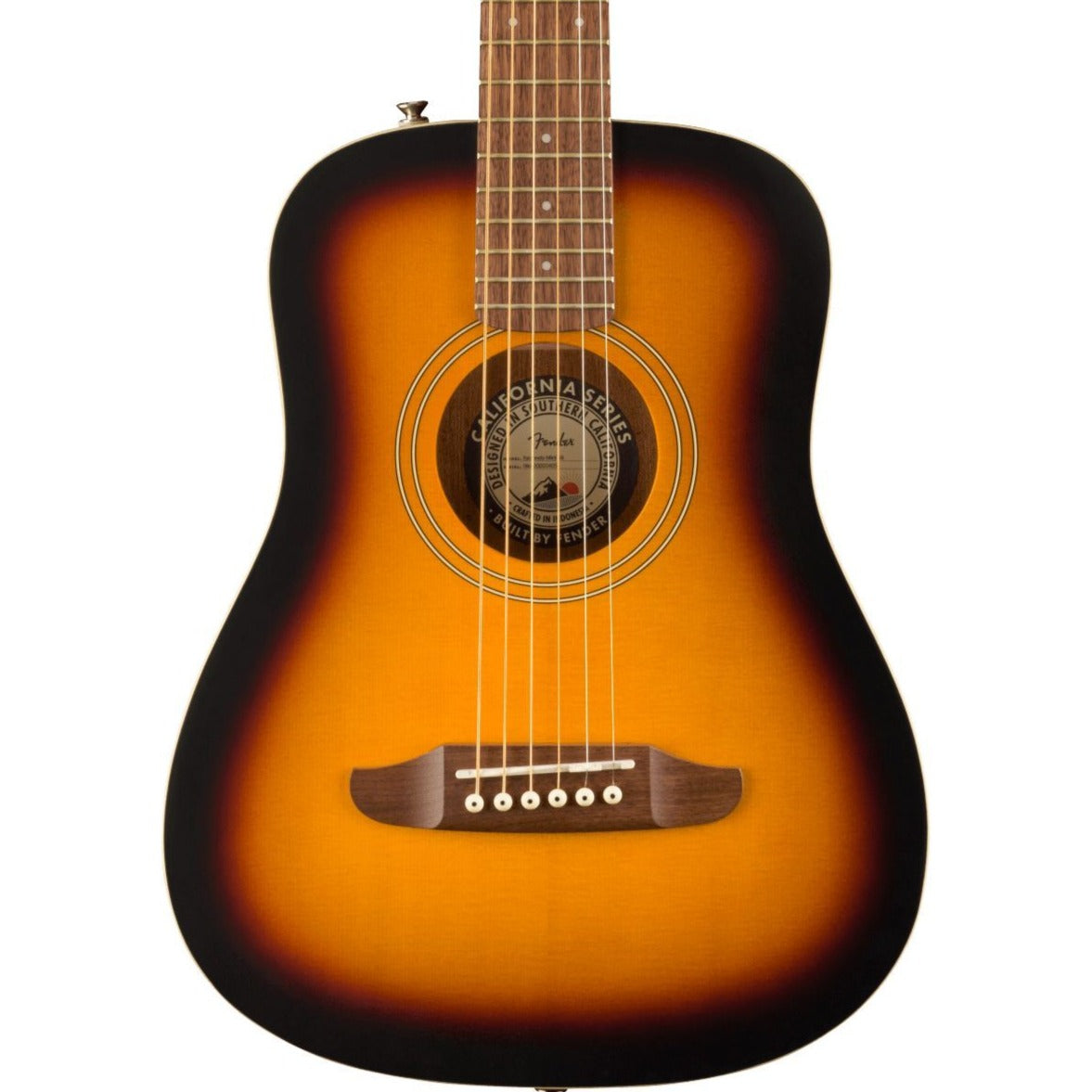 Fender Redondo Mini Acoustic Guitar w/Gig Bag, Sunburst