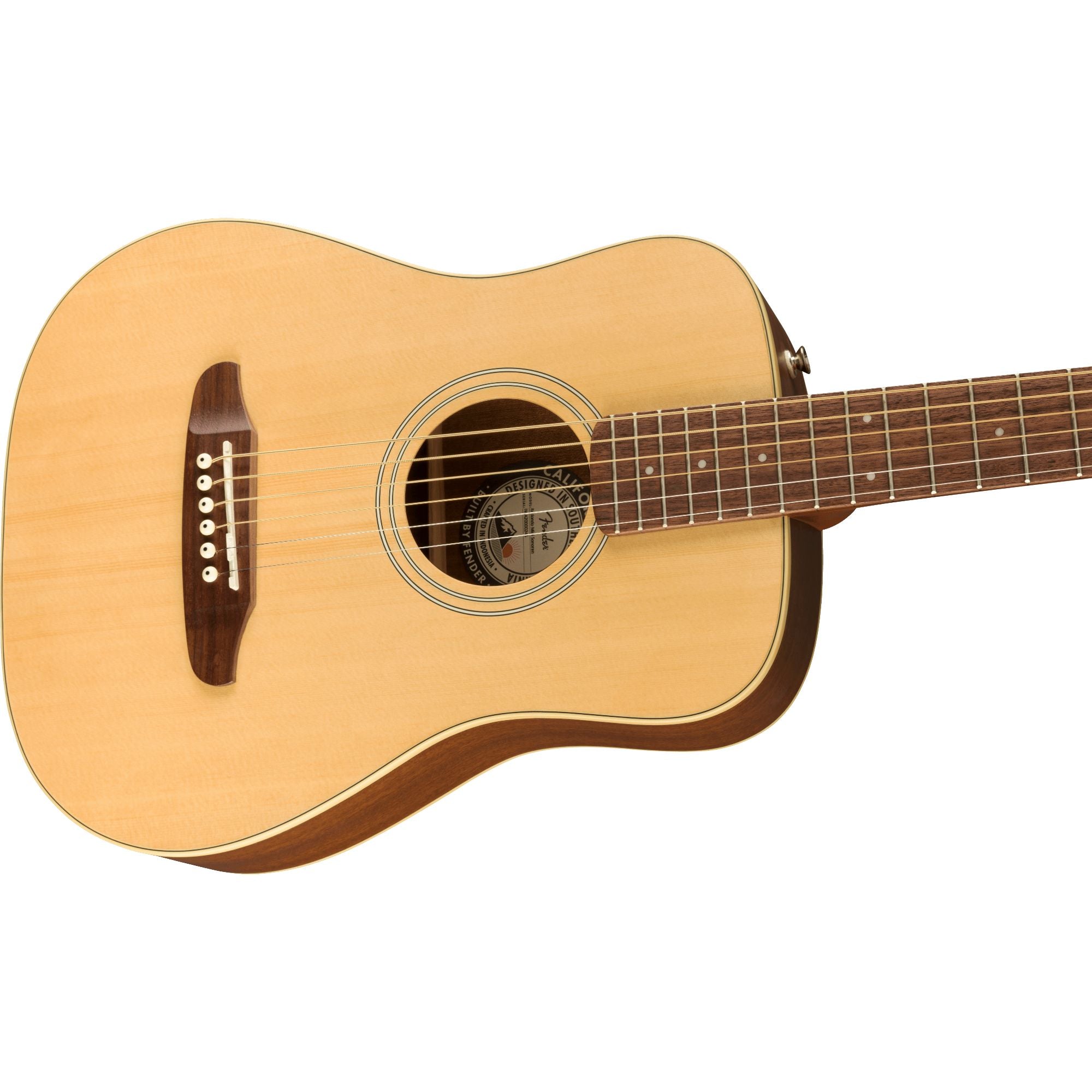 Fender Redondo Mini Acoustic Guitar w/Gig Bag, Natural