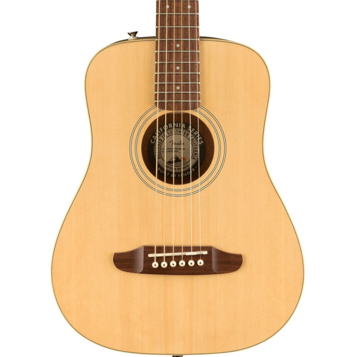 Fender Redondo Mini Acoustic Guitar w/Gig Bag, Natural