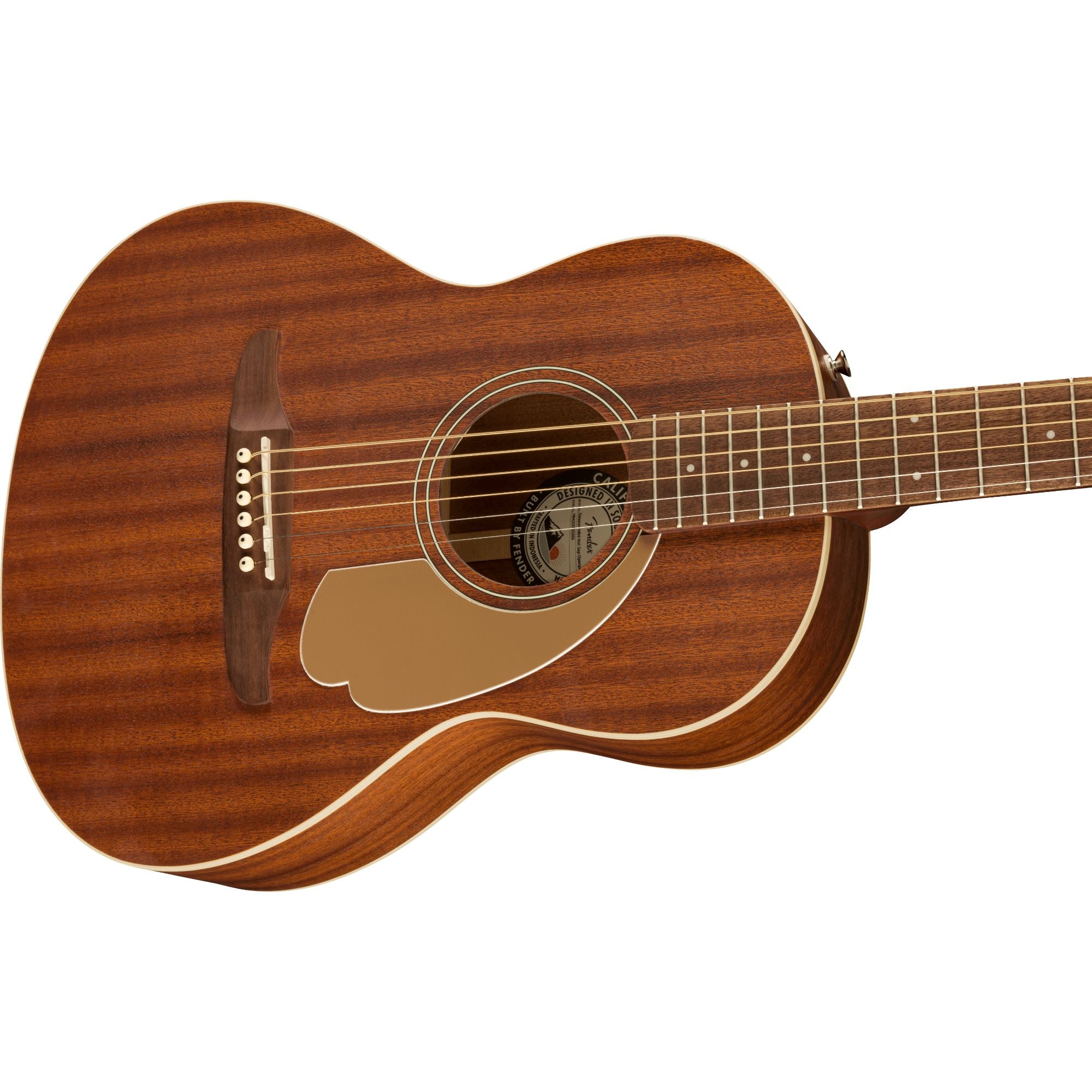 Fender Sonoran Mini Acoustic Guitar w/Gig Bag, All Mahogany