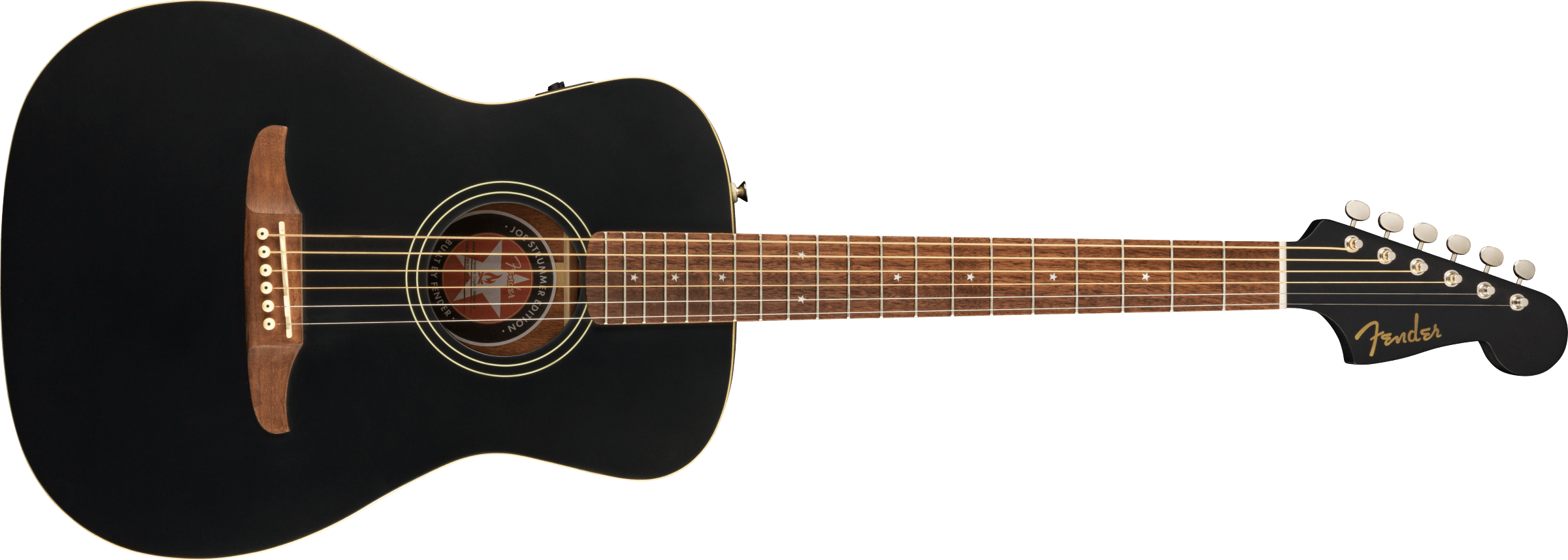 Fender Joe Strummer Campfire Acoustic Guitar, Matte Black