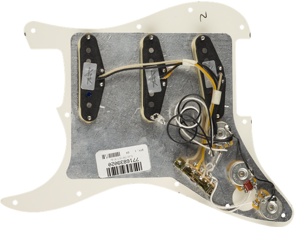 Fender Pre-wire Strat Pickguard, Texas Special SSS Parchment 11 Hole PG