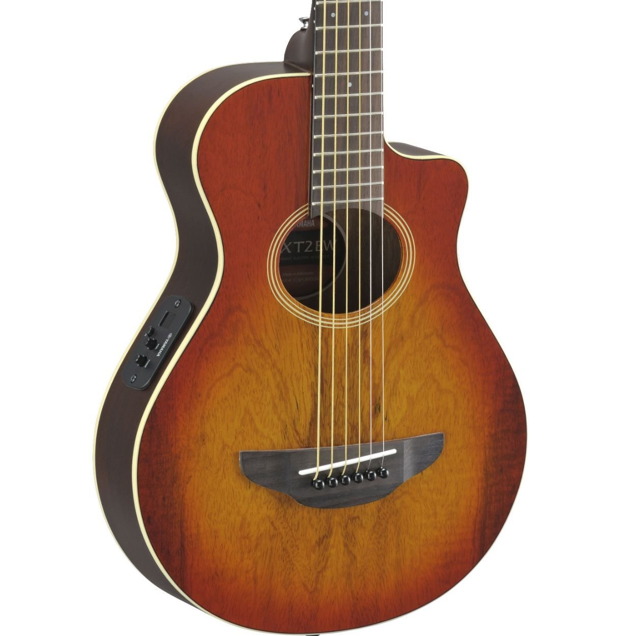 Yamaha APXT2EW Exotic Wood 3/4 Size Acoustic-Electric Guitar, Light Amber Burst