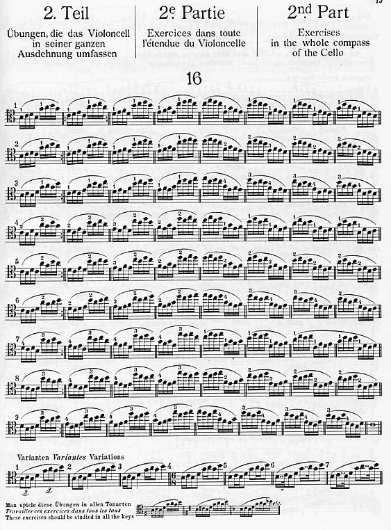 Feuillard: Daily Exercises for Cello