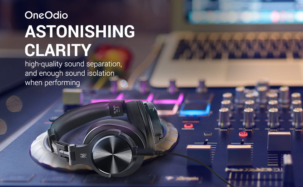 OneOdio A71 Wired Over-Ear Headphones with Mic