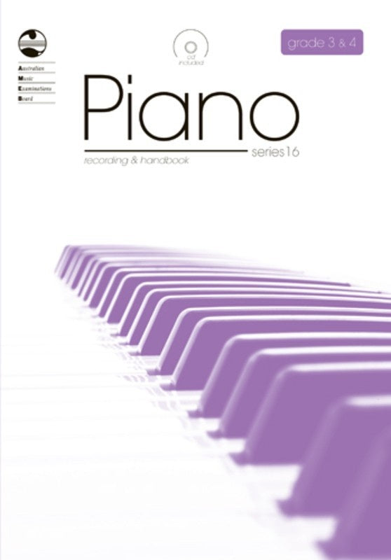 AMEB Piano Grade 3 To 4 Series 16 CD-Handbook