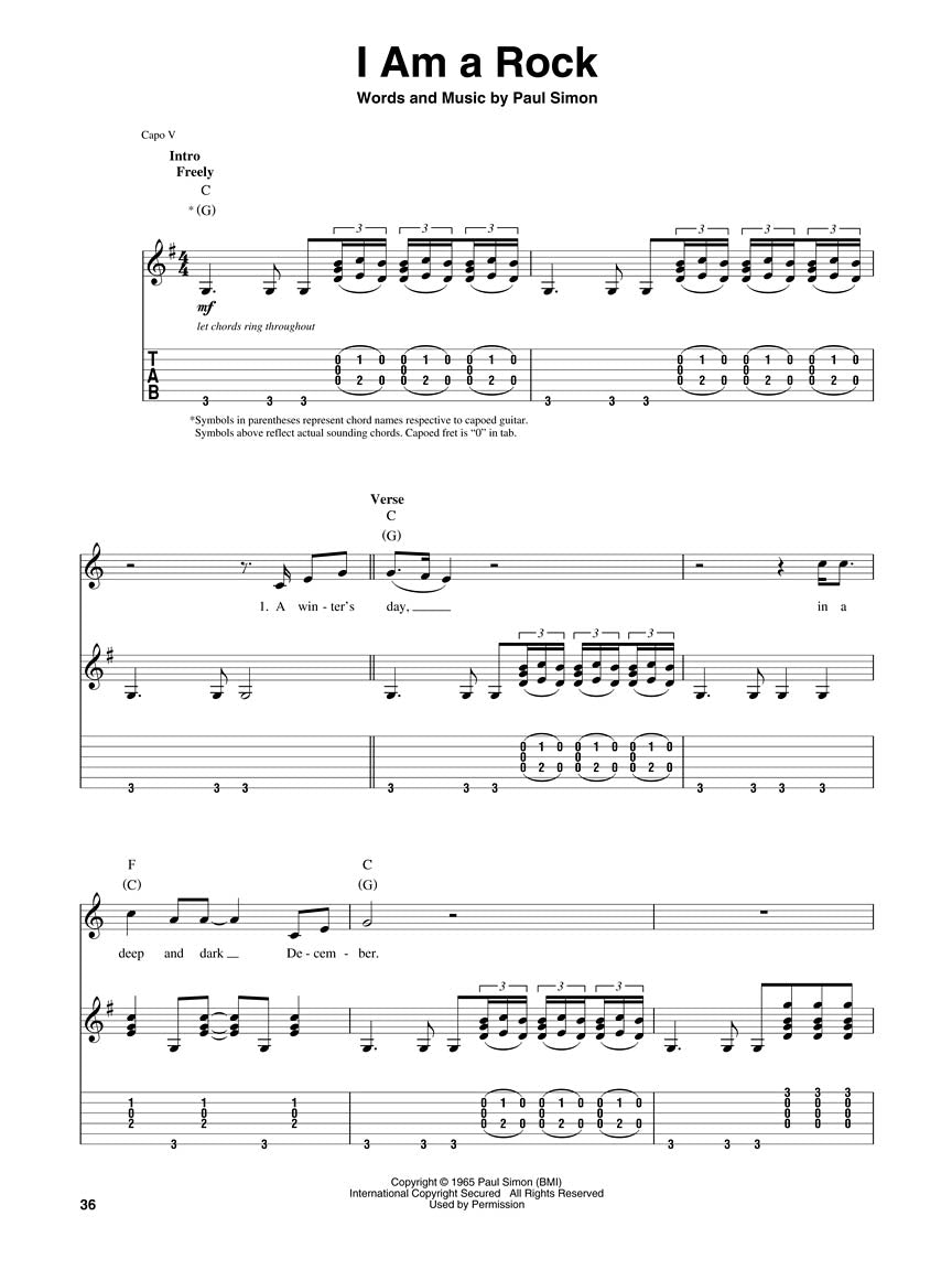 Simon & Garfunkel Guitar Play-Along