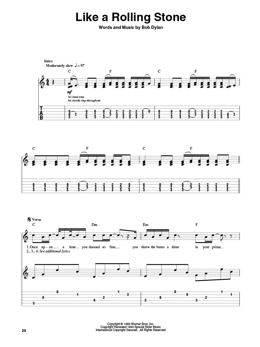 Bob Dylan Guitar Play-Along