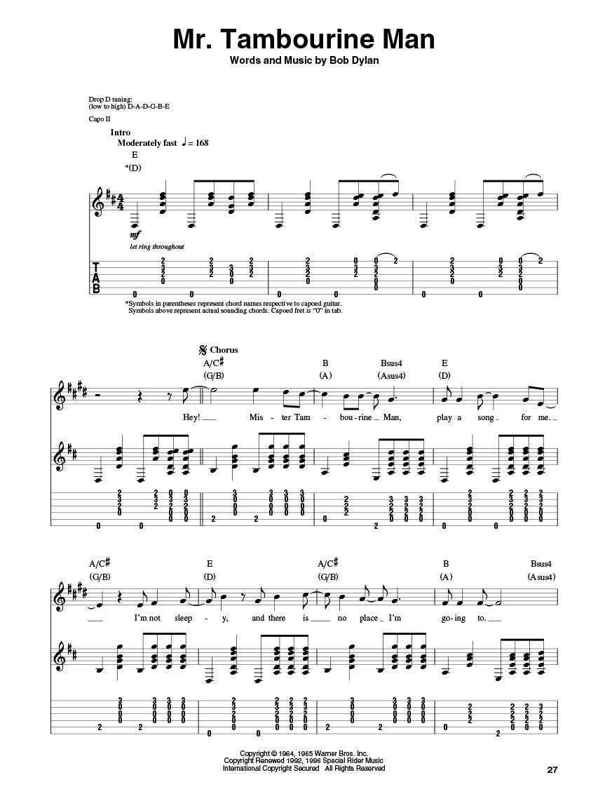 Bob Dylan Guitar Play-Along