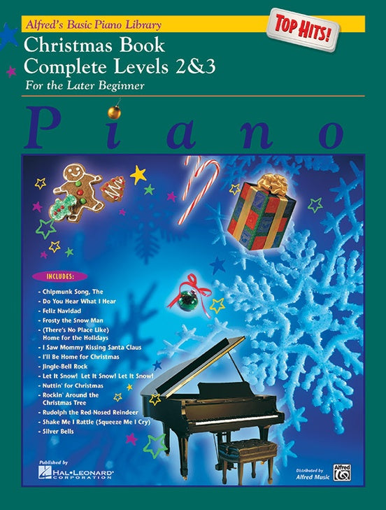 Alfred's Basic Piano Library: Top Hits Christmas Book Complete 2 & 3