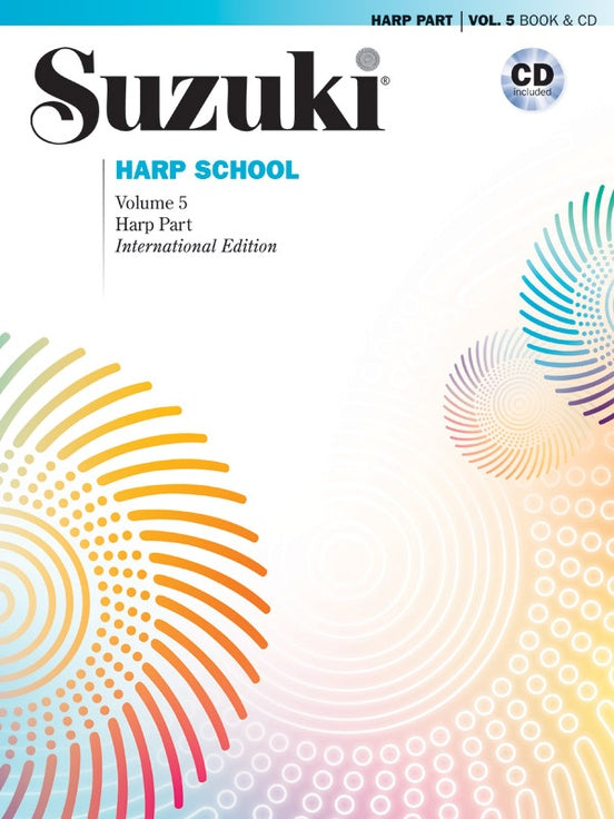 Suzuki Harp School, Volume 5, Book & CD