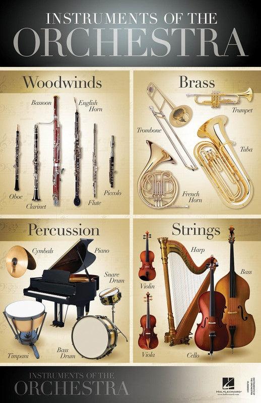 Instruments of the Orchestra Poster