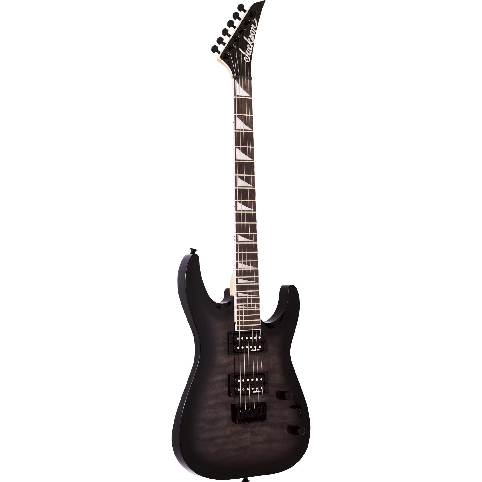 Jackson JS Series Dinky Arch Top JS32Q DKA HT, Transparent Black Burst