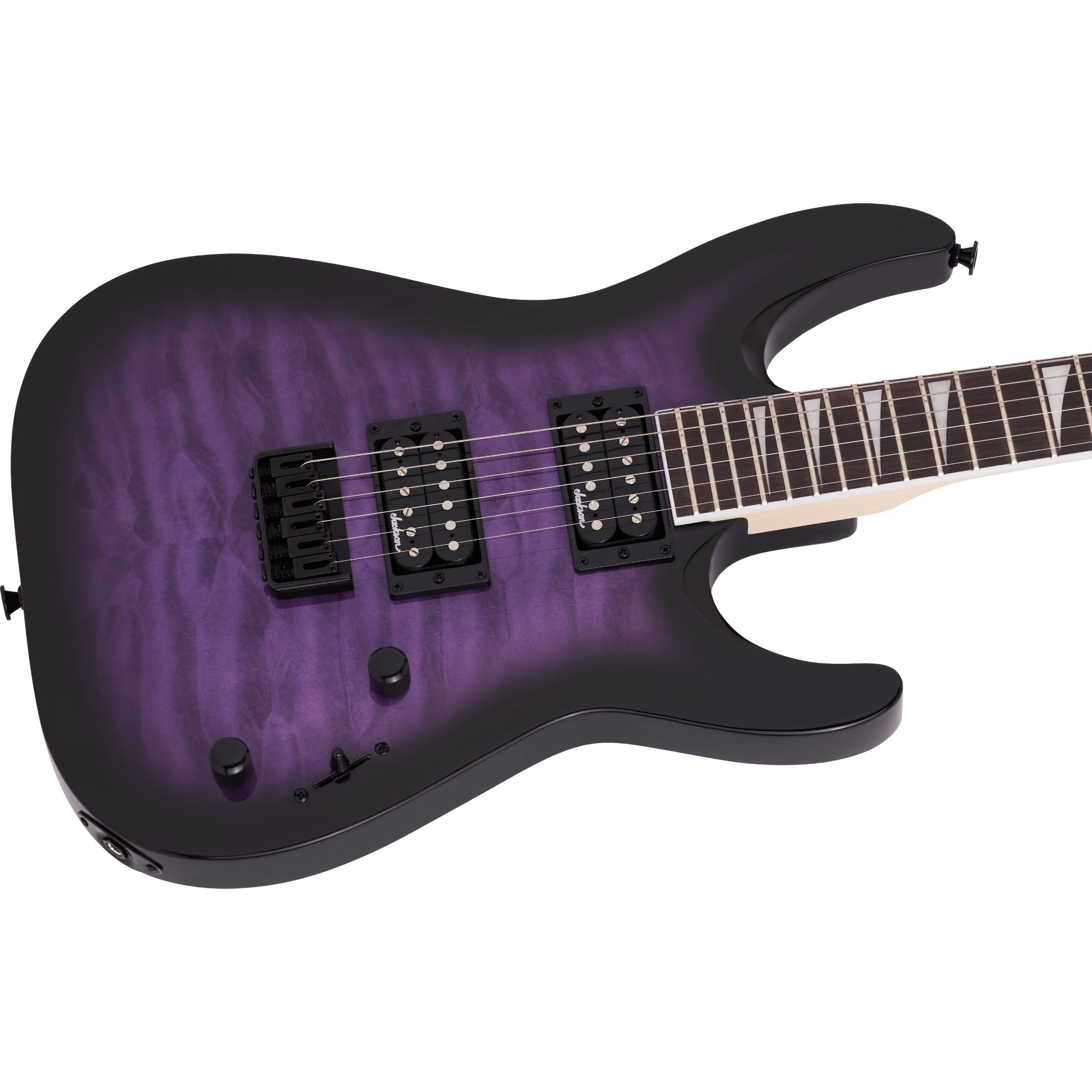 Jackson JS Series Dinky Arch Top JS32Q DKA HT, Transparent Purple Burst