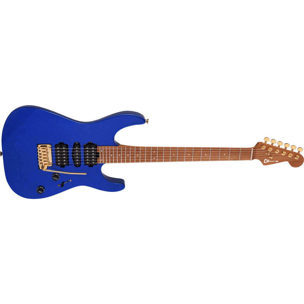 Charvel PRO-MOD DK24 HSH 2PT Caramelized Maple, Mystic Blue