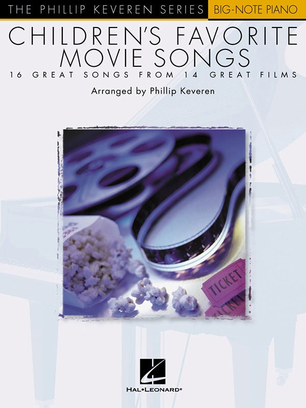 Children's Favorite Movie Songs for Big-Note Piano arr. Phillip Kevere
