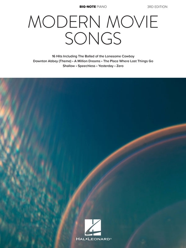 Movie Music Note Modern Movie Songs for Big-Note Piano - 3rd Ed.