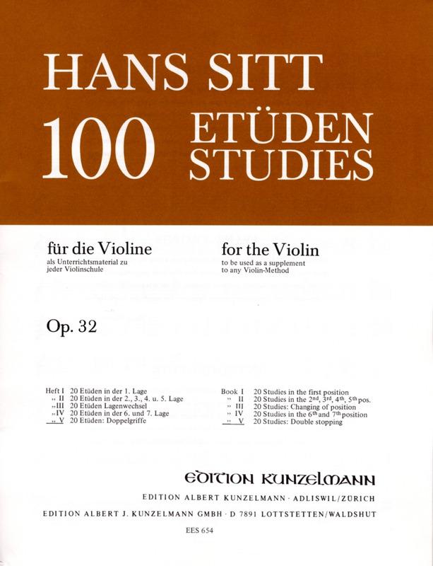 Sitt: 100 Studies, Op. 32 - Book 5