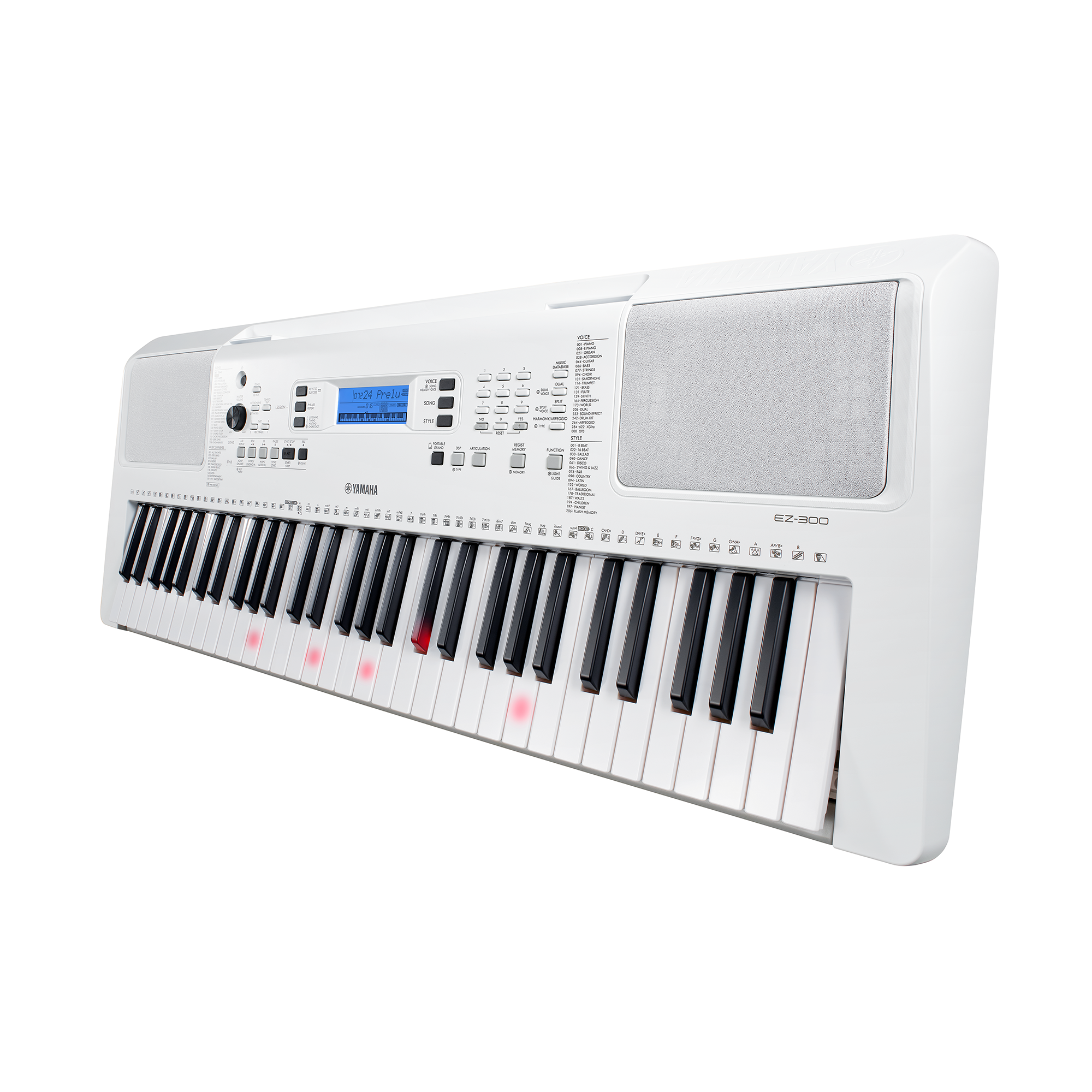 Yamaha EZ-300 Portable Keyboard with Lighted Keys