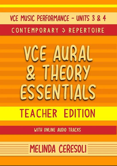 VCE Music Performance, Aural & Theory Essentials, Teacher Edition, Units 3 & 4