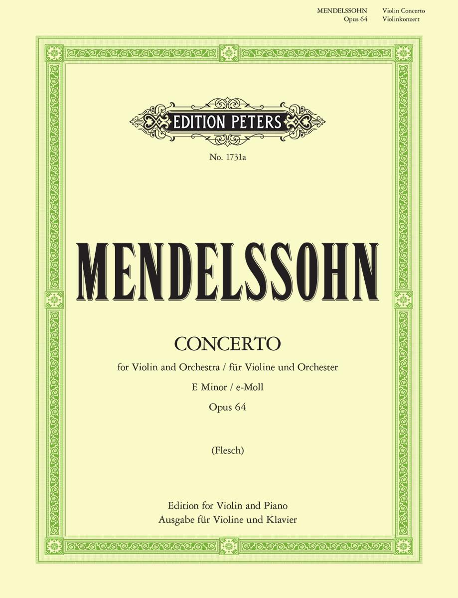 Mendelssohn: Concerto in E minor Op. 64 for Violin & Piano