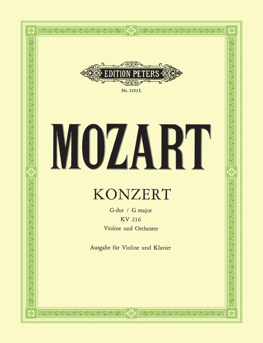 Mozart: Concerto No. 3 in G K. 216 for Violin & Piano