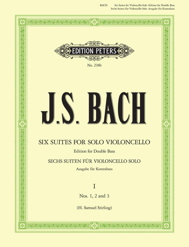 1007-9　Double　arranged　1-3　Nos.　Bach:　for　Cello　Suites　BWV　Bass