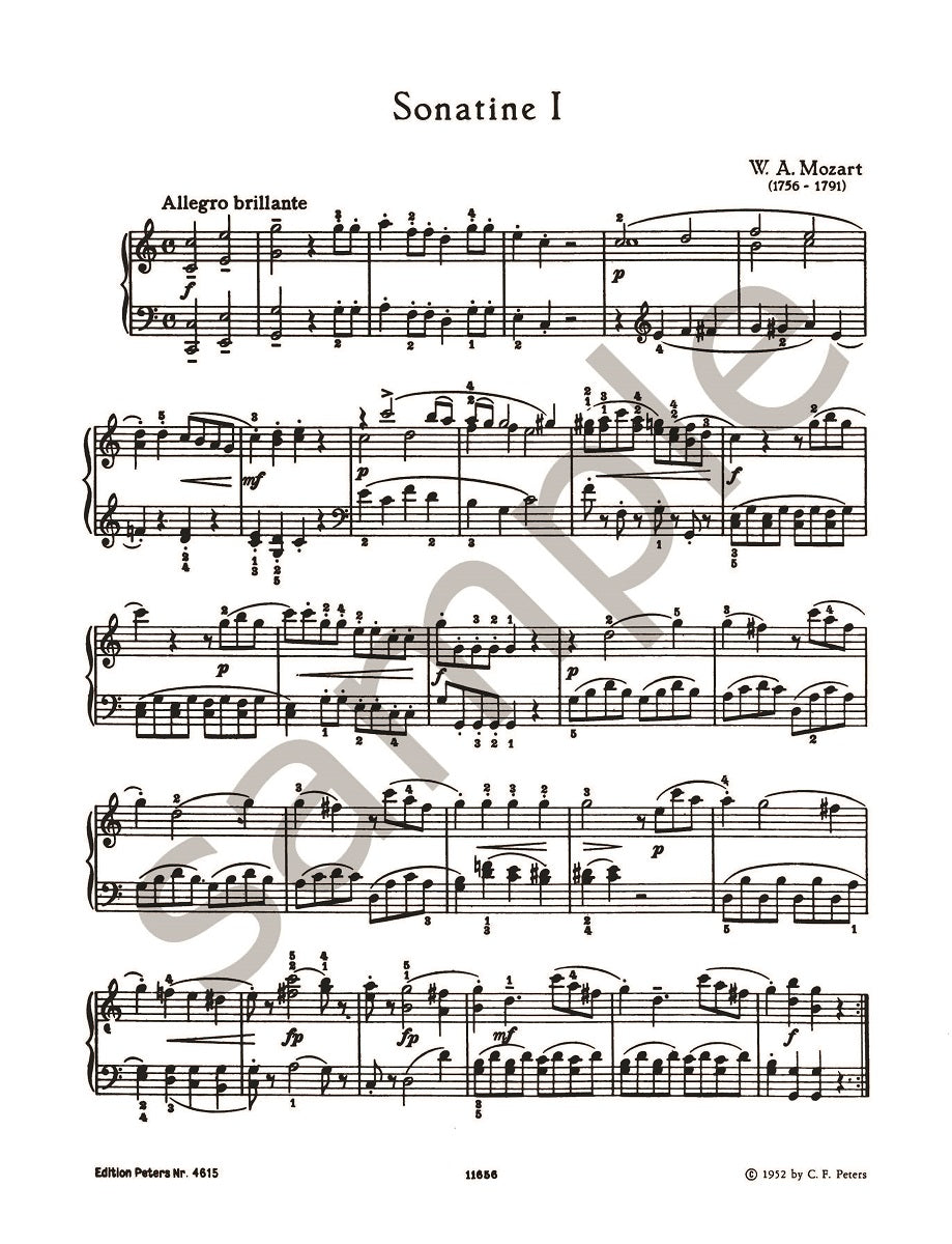 Mozart: 6 Viennese Sonatinas for Piano