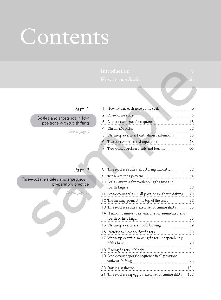 Scales for Viola by Simon Fischer