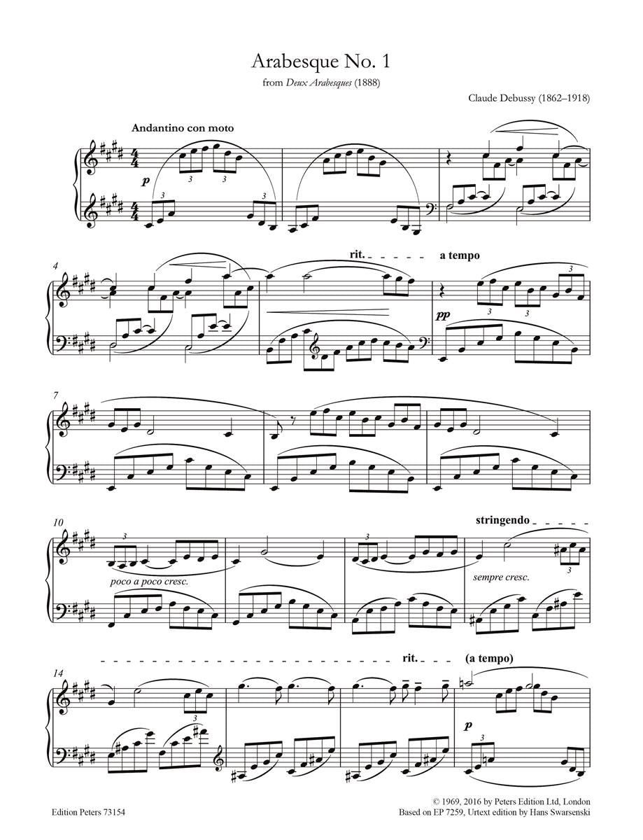 Debussy: Arabesque No. 1 for Solo Piano
