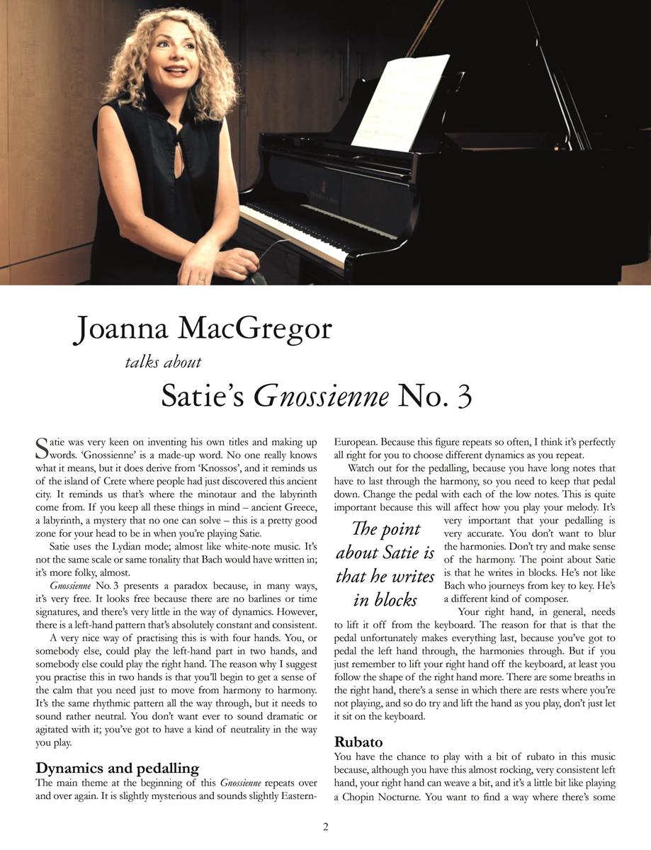 Satie: Gnosienne No. 3 for Solo Piano