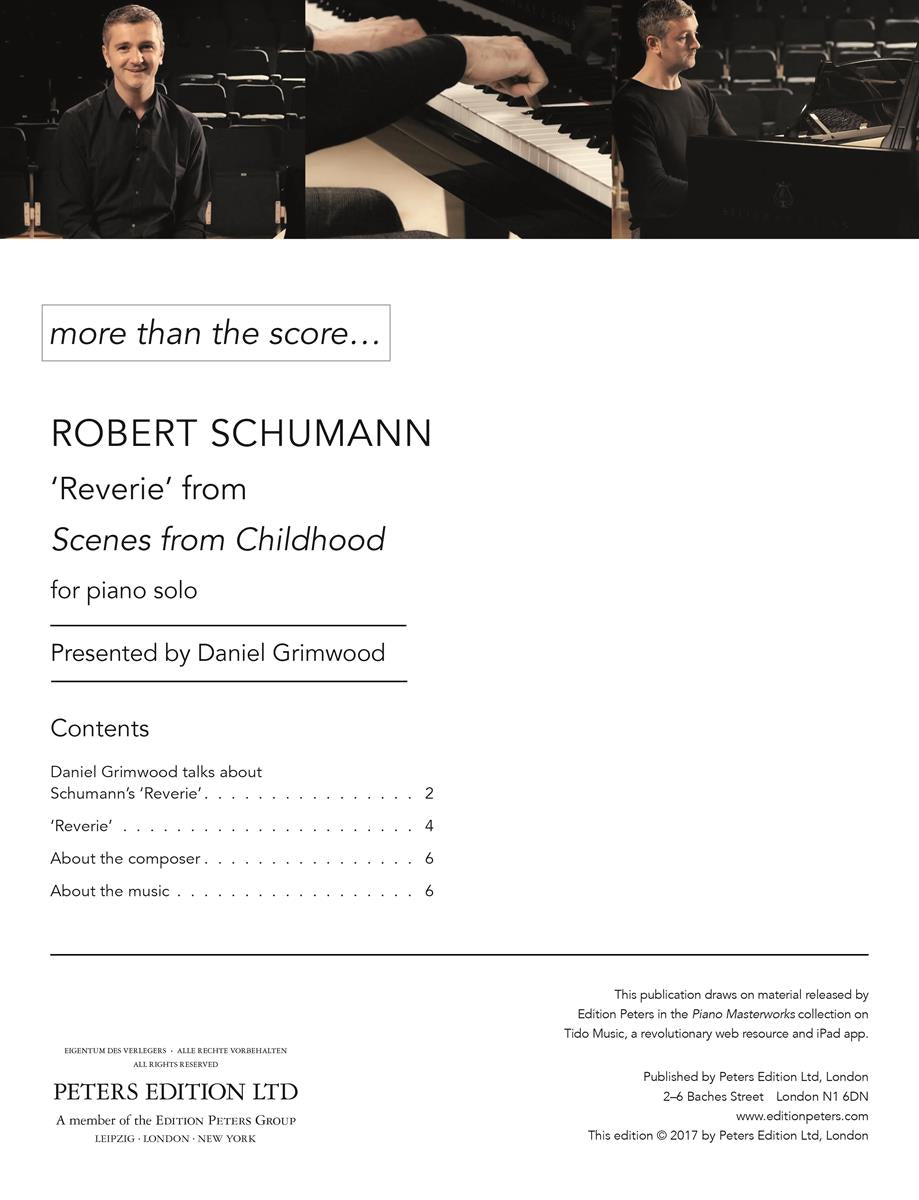 Schumann: Reverie from Scenes from Childhood for Solo Piano