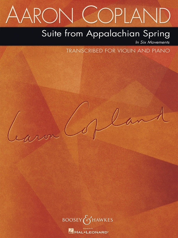 Copland: Suite from Appalachian Spring for Violin and Piano
