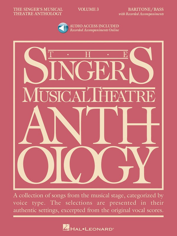 The Singer's Musical Theatre Anthology Vol.3 - Baritone/ Bass