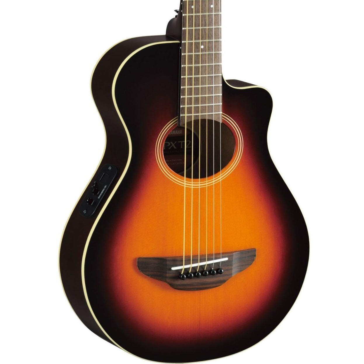 Yamaha APXT2 3/4 Size Acoustic-Electric Guitar, Old Violin Sunburst