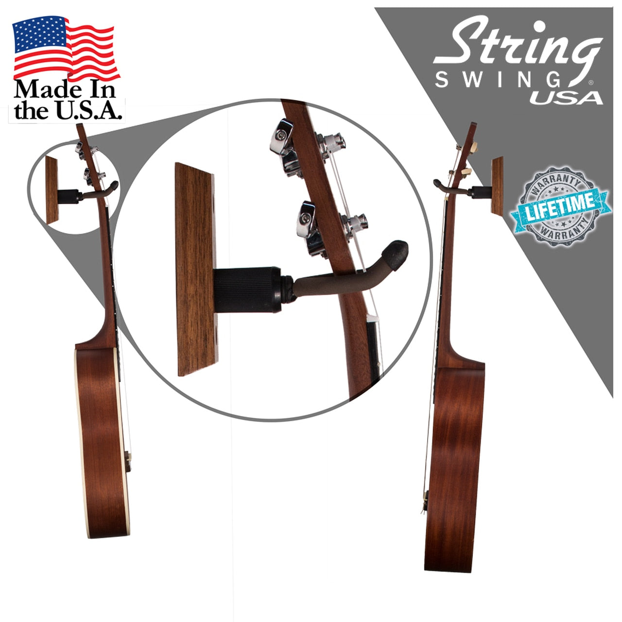 String Swing Ukulele or Mandolin Hanger