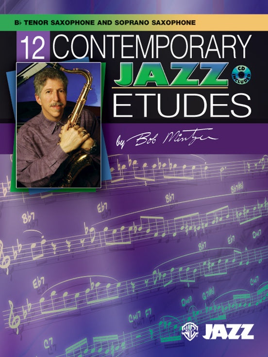 12 Contemporary Jazz Etudes Tenor Sax Book/CD