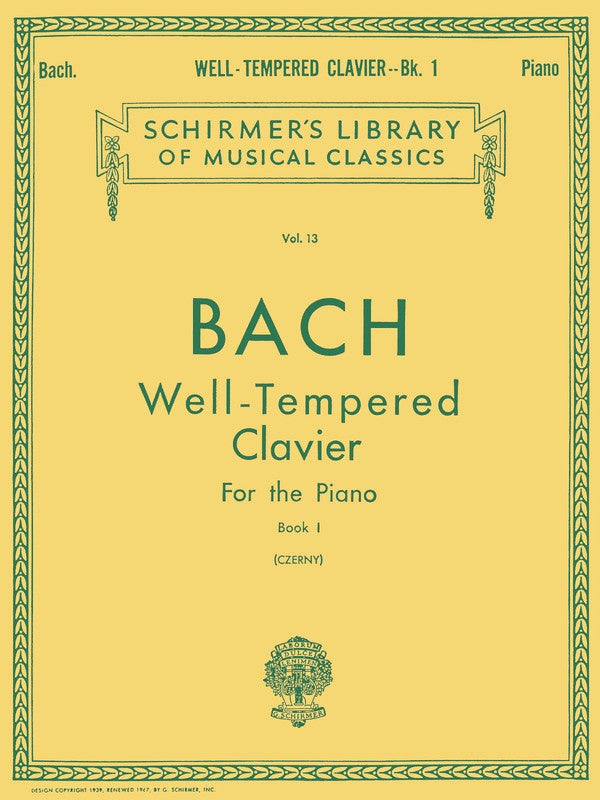 Bach: Well Tempered Clavier, Book 1