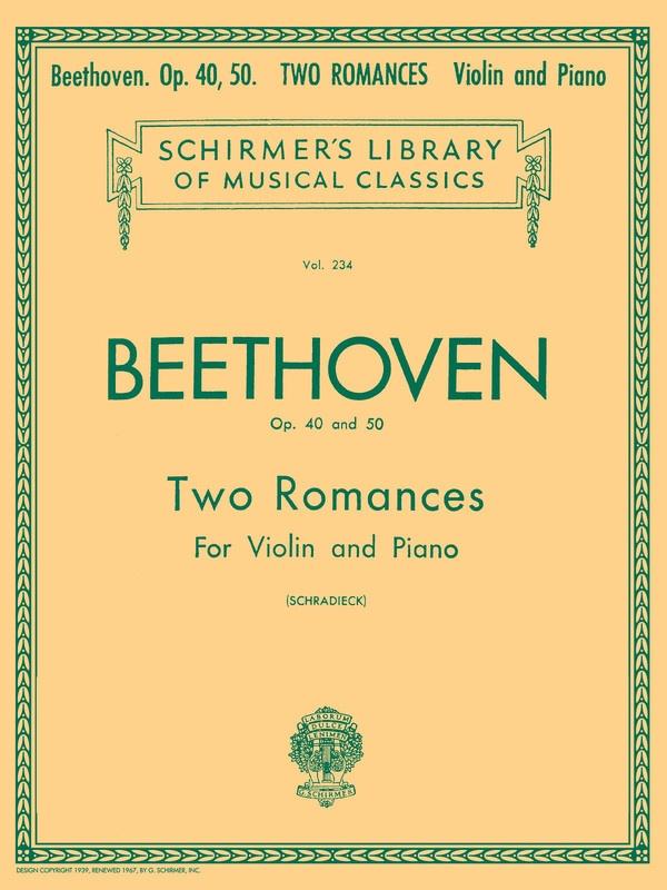 Beethoven: Two Romances for Violin and Piano