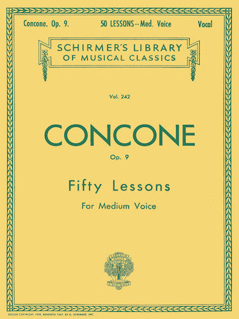 Concone: Fifty Lessons, Op. 9