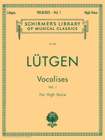 Lutgen: Vocalises Vol. I, Twenty Daily Exercises