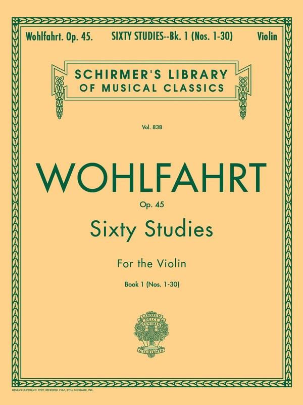 Wohlfahrt: 60 Studies, Op. 45 - Book 1
