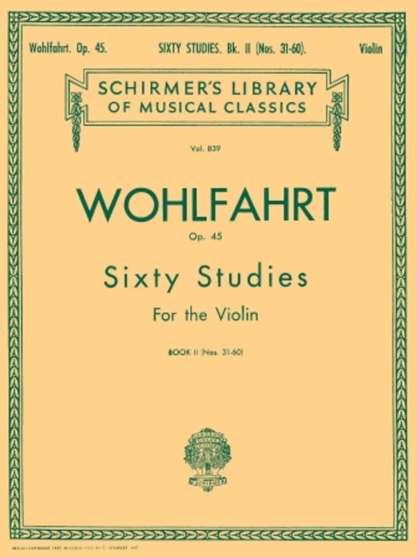 Wohlfahrt: 60 Studies, Op. 45 - Book 2