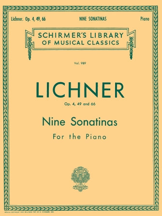 Lichner: 9 Sonatinas, Op. 4, 49, 66