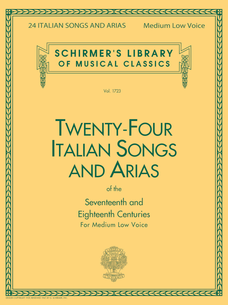Twenty-Four Italian Songs and Arias