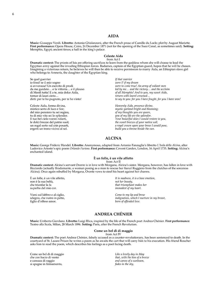 Anthology of Italian Opera - Tenor