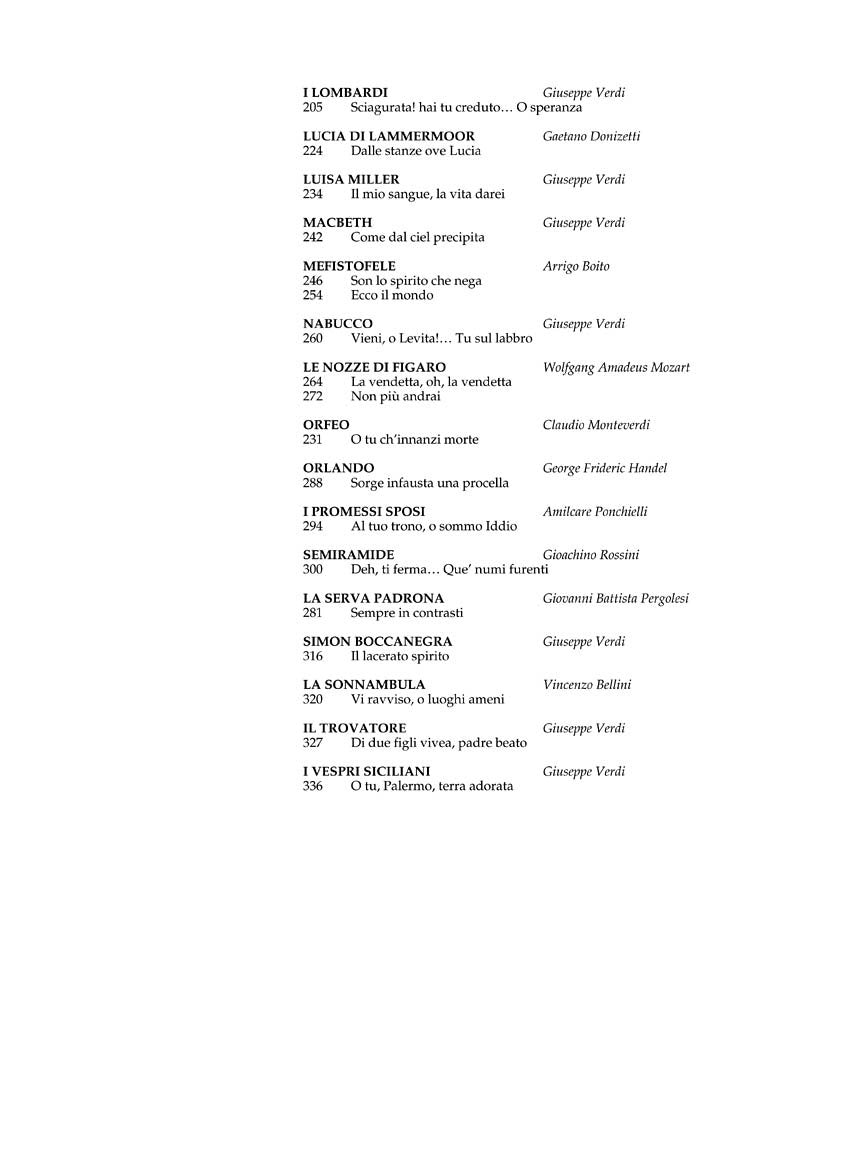 Anthology of Italian Opera - Bass