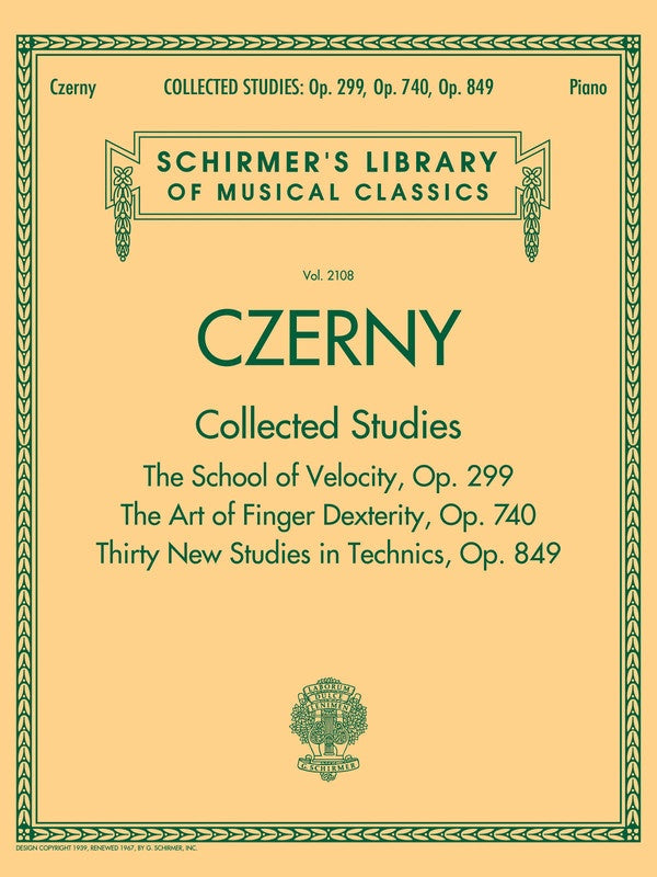 Czerny: Collected Studies Op. 299, Op. 740, Op. 849